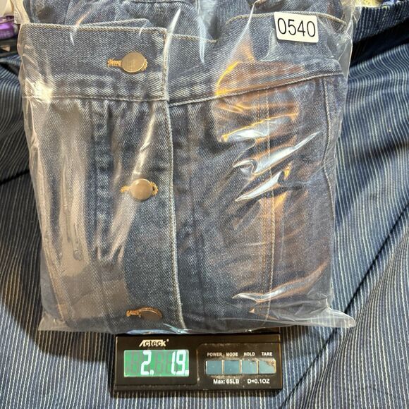 Expressions Denim Jacket M Distressed Western Yoke Rodeowear Grunge Cowboycore - Picture 7 of 7